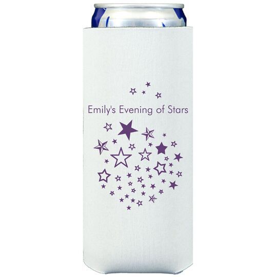 Star Party Collapsible Slim Koozies